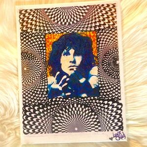 Boho Neon Jim Morrison canvas art